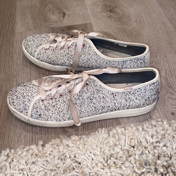 Keds Shoes Keds Kickstart Twotone Boucle Sneakers With Rose Gold